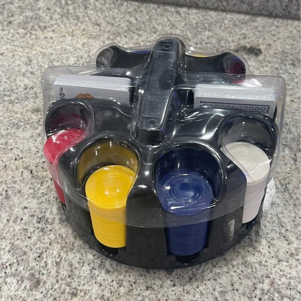 Poker Chips with a Chip Rack